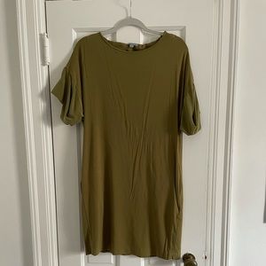 COS Jersey Dress with 100% Silk Sleeves
